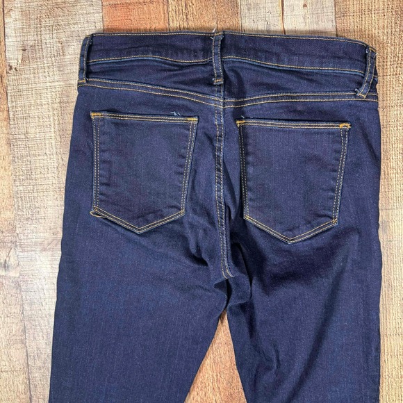 Gap 1969 True Skinny Jeans Womens 2 Short Dark Indigo Blue Denim Stretch 26S - Picture 4 of 7
